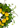 Lemons and Assorted Foliage Spring Wreath 20" Image 3