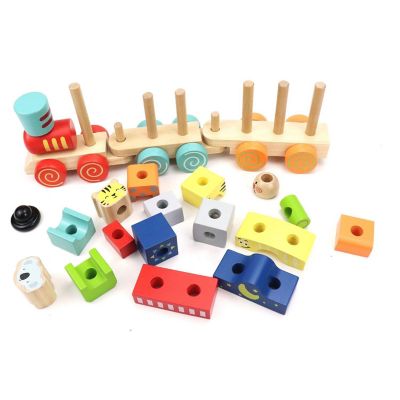 Leo &amp; Friends Block Train Stacking Set Image 2