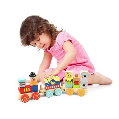 Leo &amp; Friends Block Train Stacking Set Image 3