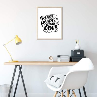 Less People More Dogs 8.5x11in 1-Pack Image 2