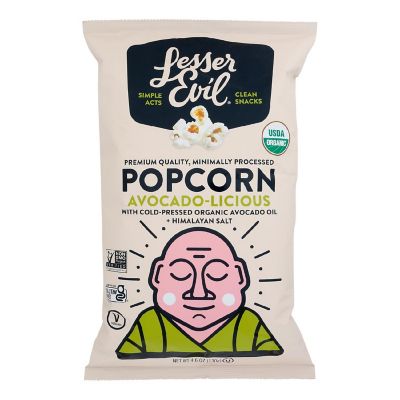 Lesser Evil - Popcorn Avocado-licious - Case of 12-4.6 OZ Image 1