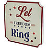 Let Freedom Ring Americana Metal Wall Sign - 11.75" Image 2