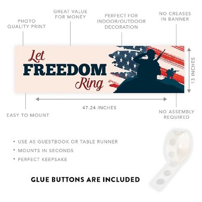 Let Freedom Ring July 4 - 13 x 48 Inch Image 1
