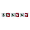 Let It Snow And Happy Winter Sign (Set Of 6) 6"Sq Mdf Image 3