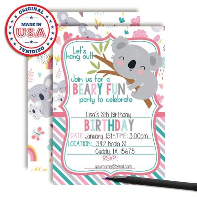 Let's Hang Out Koala Invitations 40pc. by AmandaCreation Image 1