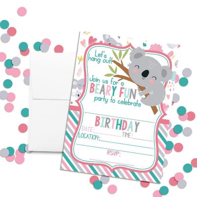 Let's Hang Out Koala Invitations 40pc. by AmandaCreation Image 2