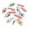 Let's Kick It Tennis Shoe Keychains Valentine Exchanges with Card for 12 Image 1