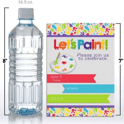 Let's Paint Birthday Invitations 40pc. by AmandaCreation Image 3