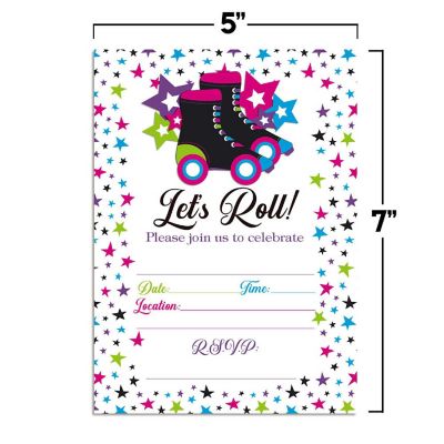 Let's Roll Star Birthday Invitations 40pc. by AmandaCreation Image 3