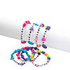 Letter Bead Bracelet Assortment - 24 Pc. Image 1