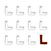 Letter L Cookie Cutters Image 1
