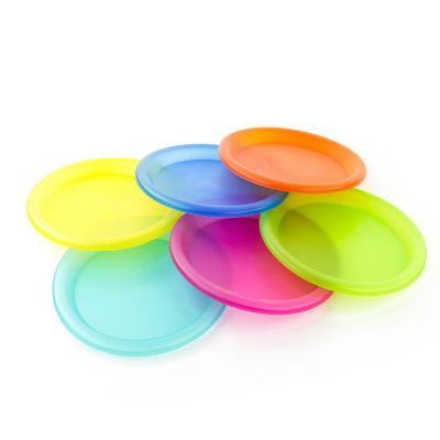 Lexi Home 10in Plastic Dinner ,6pc Image 1