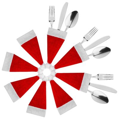 Lexi Home 24pc Christmas Flatware Holder Image 1