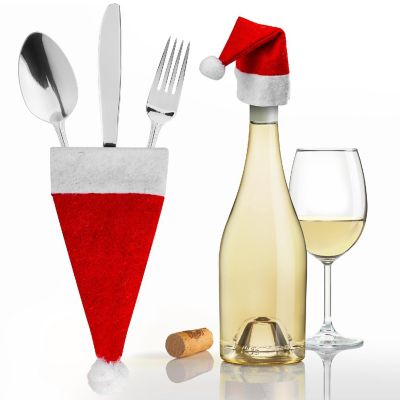 Lexi Home 24pc Christmas Flatware Holder Image 2