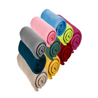 LEXI HOME 24PC Multi 50x60 FLEECE THROW Image 1