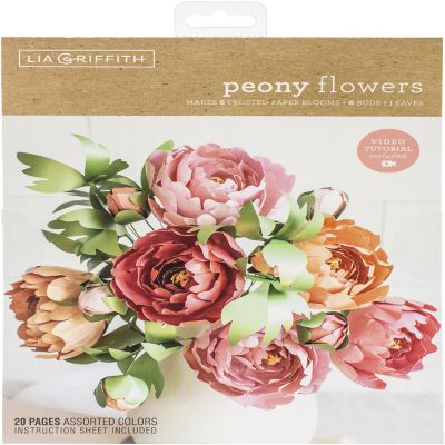 Lia Griffith Paper Stack 8.5"X11" 24/Pkg-Peony Image 1