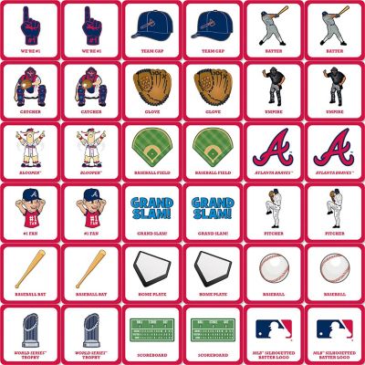 Licensed MLB Atlanta Braves Matching Game for Kids and Families Image 2