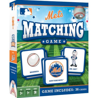 Licensed MLB New York Mets Matching Game for Kids and Families Image 1