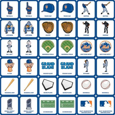 Licensed MLB New York Mets Matching Game for Kids and Families Image 2