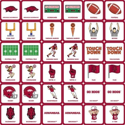 Licensed NCAA Arkansas Razorbacks Matching Game for Kids and Families Image 2