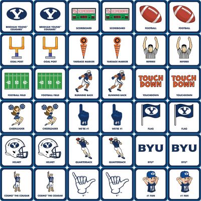 Licensed NCAA BYU Cougars Matching Game for Kids and Families Image 2