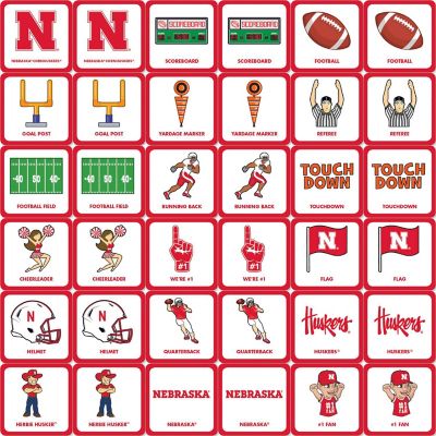 Licensed NCAA Nebraska Cornhuskers Matching Game for Kids and Families Image 2