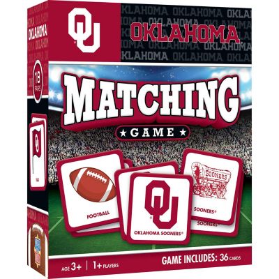 Licensed NCAA Oklahoma Sooners Matching Game for Kids and Families Image 1