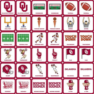 Licensed NCAA Oklahoma Sooners Matching Game for Kids and Families Image 2