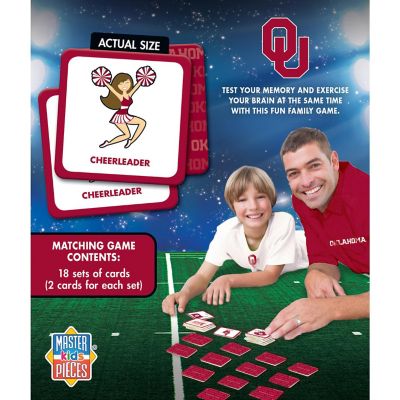 Licensed NCAA Oklahoma Sooners Matching Game for Kids and Families Image 3