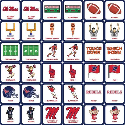 Licensed NCAA Ole Miss Rebels Matching Game for Kids and Families Image 2