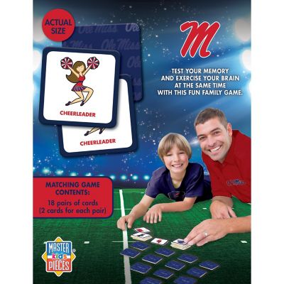 Licensed NCAA Ole Miss Rebels Matching Game for Kids and Families Image 3