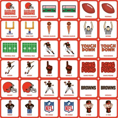 Licensed NFL Cleveland Browns Matching Game for Kids and Families Image 2