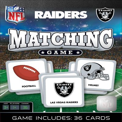 Licensed NFL Las Vegas Raiders Matching Game for Kids and Families Image 1