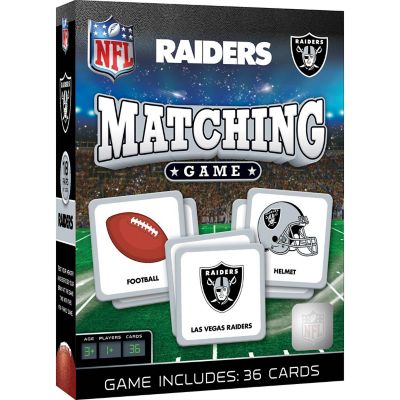 Licensed NFL Las Vegas Raiders Matching Game for Kids and Families Image 1