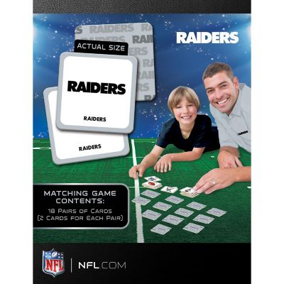 Licensed NFL Las Vegas Raiders Matching Game for Kids and Families Image 3