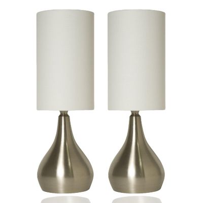 Light Accents - Touch Table Lamp 18 Inches Tall with 3-way Touch Dimmer Brushed Nickel Image 1