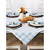 Light Blue Buffalo Check Table Topper 40X40 Image 2