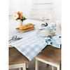 Light Blue Buffalo Check Table Topper 40X40 Image 3