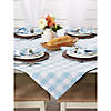 Light Blue Buffalo Check Tablecloth 60X104 Image 3