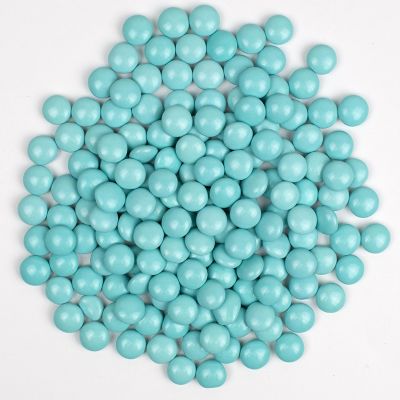 Light Blue Chocolate Gems 9lb Case - 4,500ct Image 1
