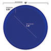 Light Blue Flat Round Disposable Plastic Dinnerware Value Set (120 Dinner Plates + 120 Salad Plates) Image 2