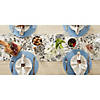 Light Blue Floral Woven Round Placemat (Set Of 6) Image 4