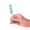 Light Blue Mini Twisty Lollipops - 24 Pc. Image 1