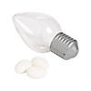 Light Bulb-Shaped BPA-Free Plastic Containers - 12 Pc. Image 1