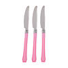 Light Pink Premium Plastic Knives - 20 Ct. Image 1