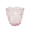 Light Pink Scallop Trim Votive Candle Holders - 6 Pc. Image 1