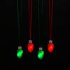 Light-Up Christmas Bulb Necklaces - 12 Pc. Image 1