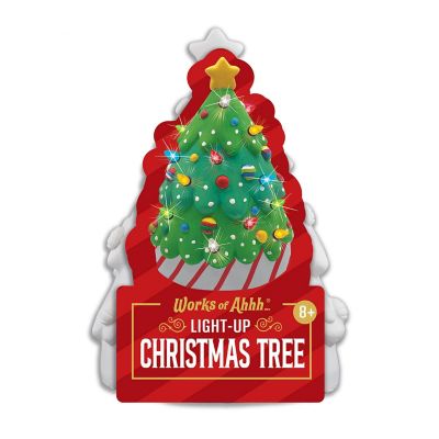 Light-Up Christmas Tree - 6" Plaster Paint Kit Image 1