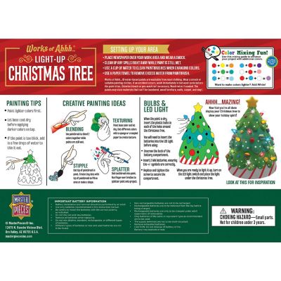Light-Up Christmas Tree - 6" Plaster Paint Kit Image 3