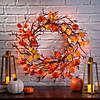 Light-Up Fall Leaves Wreath Image 1
